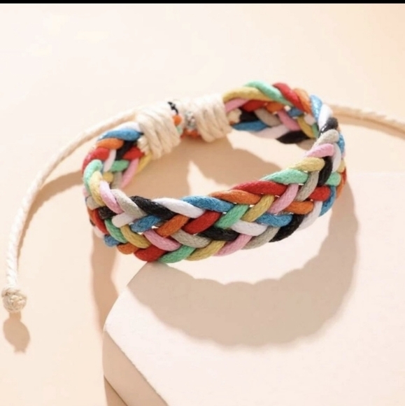 Jewelry - BOHEMIAN colorful braided adjustable bracelet